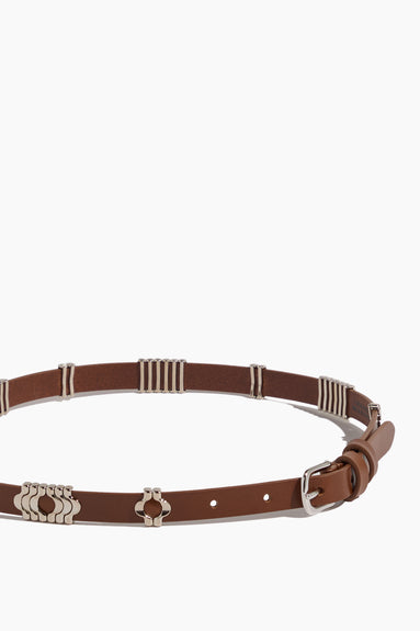 Odena Belt in Cognac/Silver