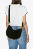 Isabel Marant Oskan Soft Zip Bag in Black