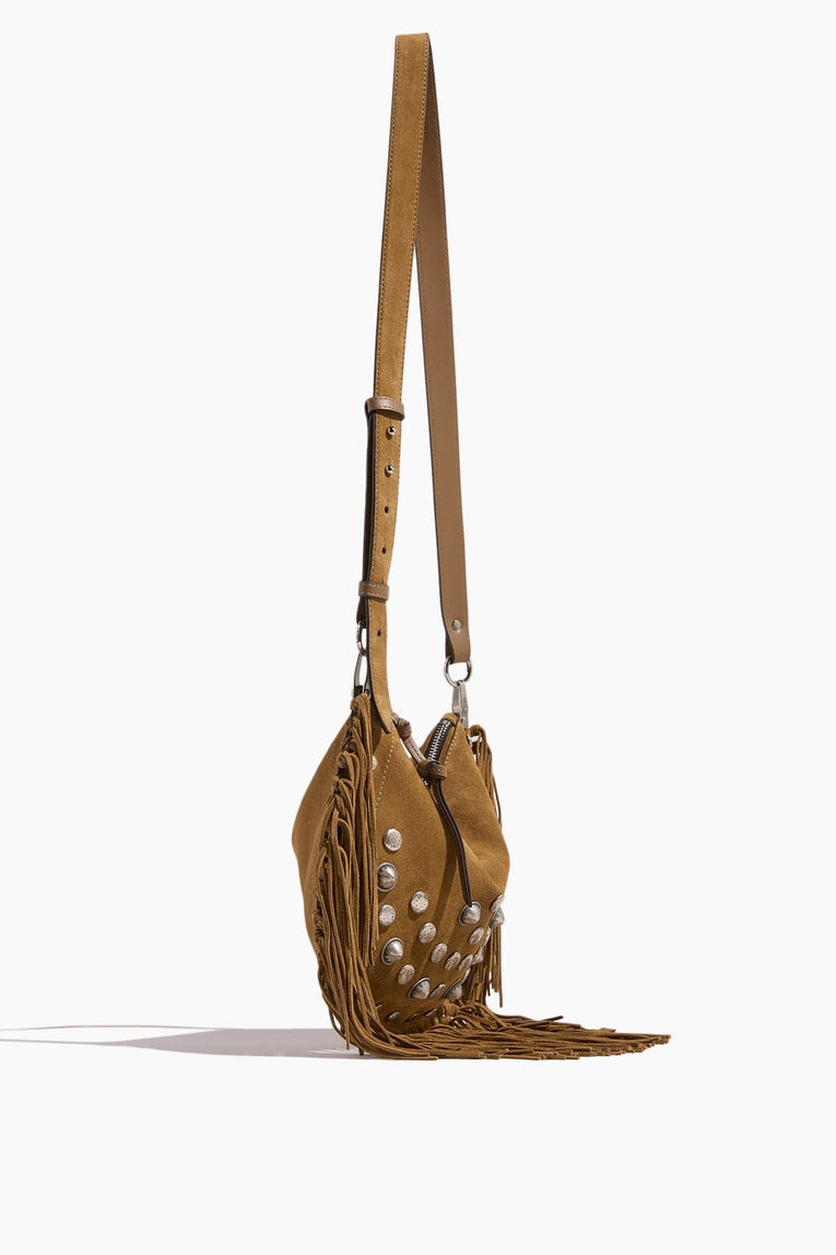Isabel Marant Shoulder Bags Oskan Soft Zipped Shoulder Bag in Taupe Isabel Marant Oskan Soft Zipped Shoulder Bag in Taupe