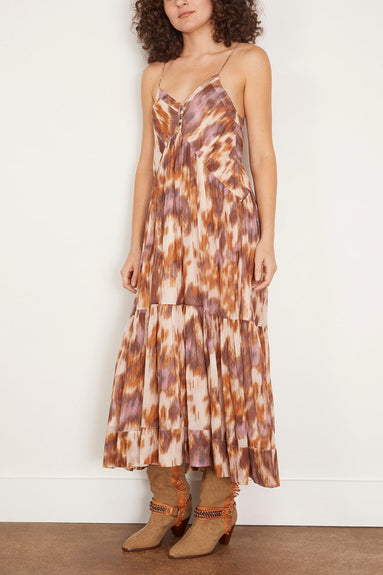 Etoile Isabel Marant Dresses Sabba Dress in Ecru/Ochre Isabel Marant Sabba Dress in Ecru/Ochre