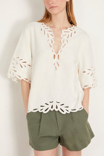 Etoile Isabel Marant Tops Shana Top in White Isabel Marant Shana Top in White