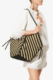 Isabel Marant Tampa Shoulder Bag in Black/Natural