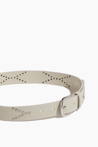 Isabel Marant Belts Telly Belt in Chalk/Silver Isabel Marant Telly Belt in Chalk/Silver