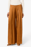 Nolia Satin Pants in Caramel