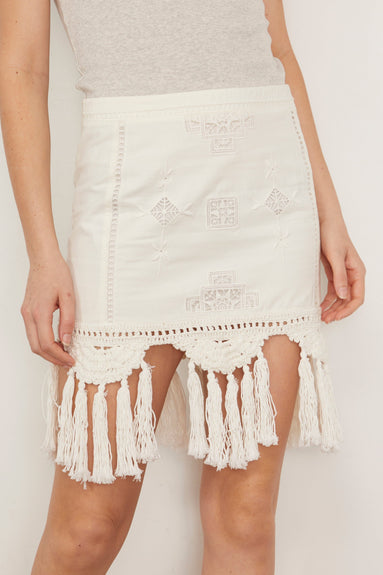 Sandra Skirt in White