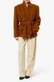 Syndra Boucle Jacket in Caramel