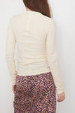 Isabel Marant Tops Floride Long Sleeve Top in Ecru Isabel Marant Floride Long Sleeve Top in Ecru