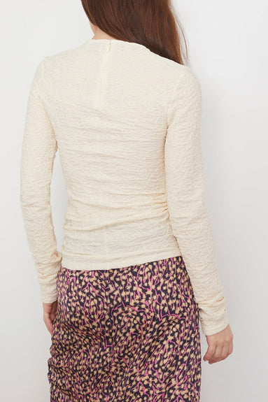 Isabel Marant Tops Floride Long Sleeve Top in Ecru Isabel Marant Floride Long Sleeve Top in Ecru