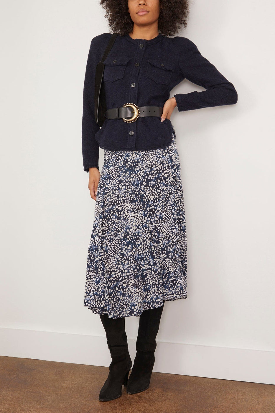 Isabel Marant Skirts Hortensia Skirt in Midnight/White Isabel Marant Hortensia Skirt in Midnight/White