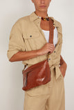 Nessah Clutch Bag in Cognac