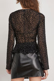 Isabel Marant Tops Ulietta Blouse in Black Isabel Marant Ulietta Blouse in Black