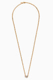 ivi Aurelia Mini Signet Charm Necklace in Yellow Gold