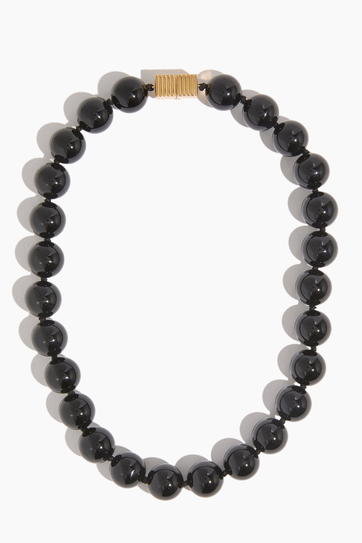 ivi Necklaces Linda Onyx Necklace in Yellow Gold IVI Linda Onyx Necklace in Yellow Gold