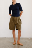 Jamie Haller The Rib Elbow Crew in Navy