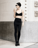 Joy Skirted Legging in Black