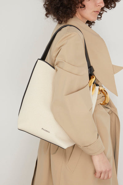 JW Anderson Shoulder Bags Corner Bucket Bag in Natural JW Anderson Corner Bucket Bag in Natural