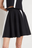JW Anderson Skirts Contrast A-Line Mini Skirt in Black JW Anderson Contrast A-Line Mini Skirt in Black
