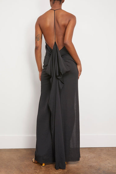 JW Anderson Cocktail Dresses Halterneck Slit Dress in Black JW Anderson Halterneck Slit Dress in Black