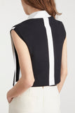 JW Anderson Tops Layered Contrast Polo Vest in Black JW Anderson Layered Contrast Polo Vest in Black