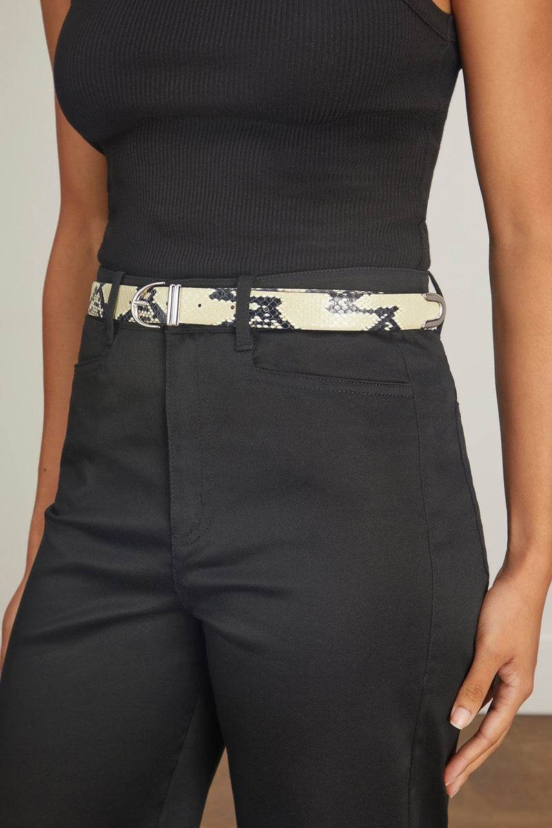 The Bambi Belt in Black Leather with Gold– KHAITE