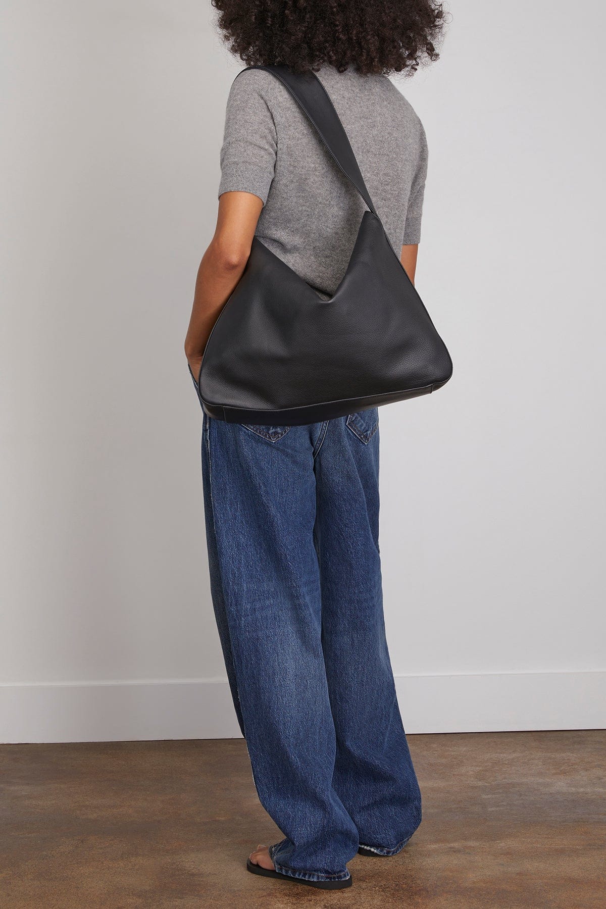 Khaite Shoulder Bags Elena Large Shoulder Bag in Black Khaite Elena Large Shoulder Bag in Black