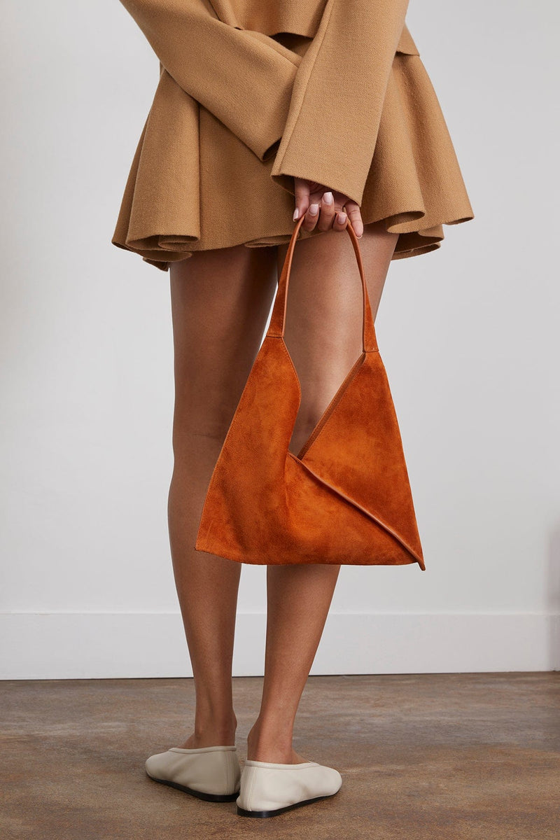 KHAITE Greta large suede shoulder bag | NET-A-PORTER