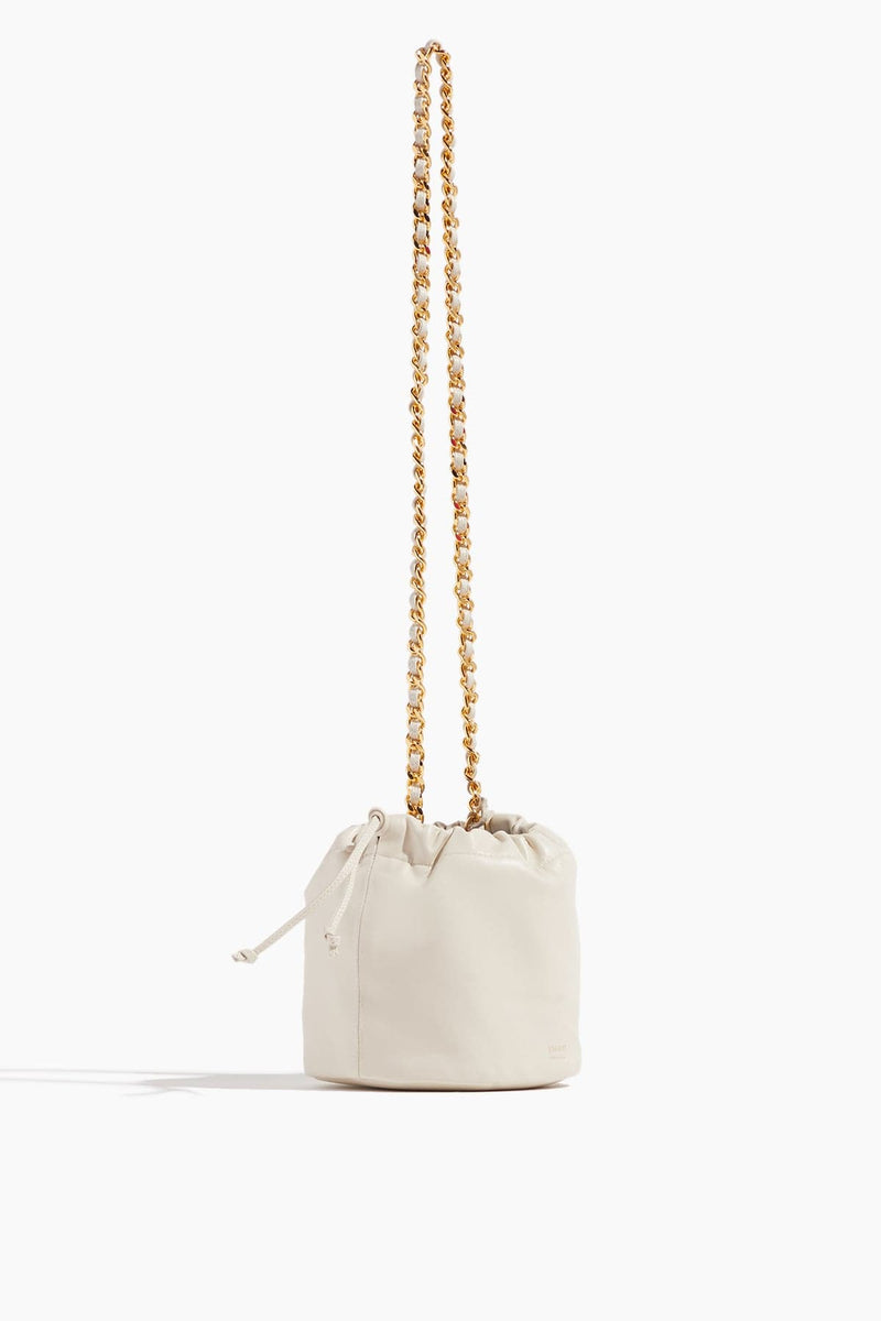 Glazed Lambskin Bucket Bag