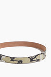 Khaite Belts Bambi Skinny Belt with Silver Hardware in Natural Khaite Bambi Skinny Belt with Silver Hardware in Natural