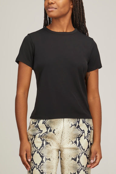 Khaite Tops Emmylou Tee Shirt in Black Khaite Emmylou Tee Shirt in Black