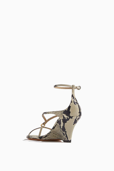 Khaite Wedges Marion Ankle Strap Wedge Sandal in Natural Khaite Marion Ankle Strap Wedge Sandal in Natural