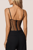 Kiki De Montparnasse Petite Fleur Bodysuit in Black