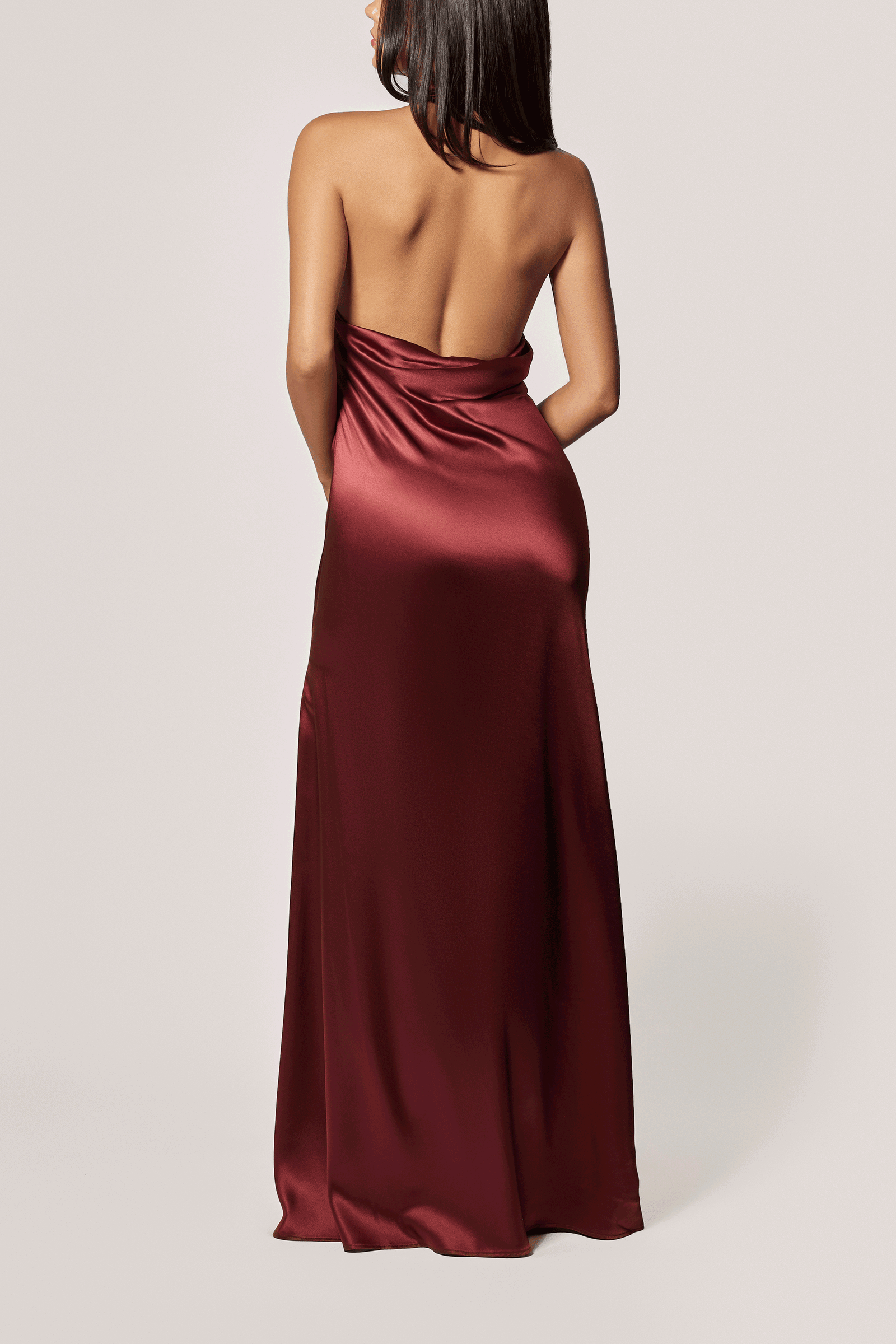 Kiki de Montparnasse - Kiki de Montparnasse Soie Asymmetrical Halter Gown in Black S - Hampden Clothing Kiki de Montparnasse - Kiki de Montparnasse Soie Asymmetrical Halter Gown in Black S - Hampden Clothing