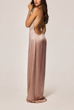 Kiki De Montparnasse Soie T-Back Gown in Buff
