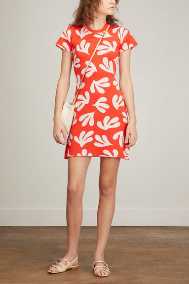 Kitri Casual Dresses Rue Mini Dress in Red Leaf Print Kitri Rue Mini Dress in Red Leaf Print