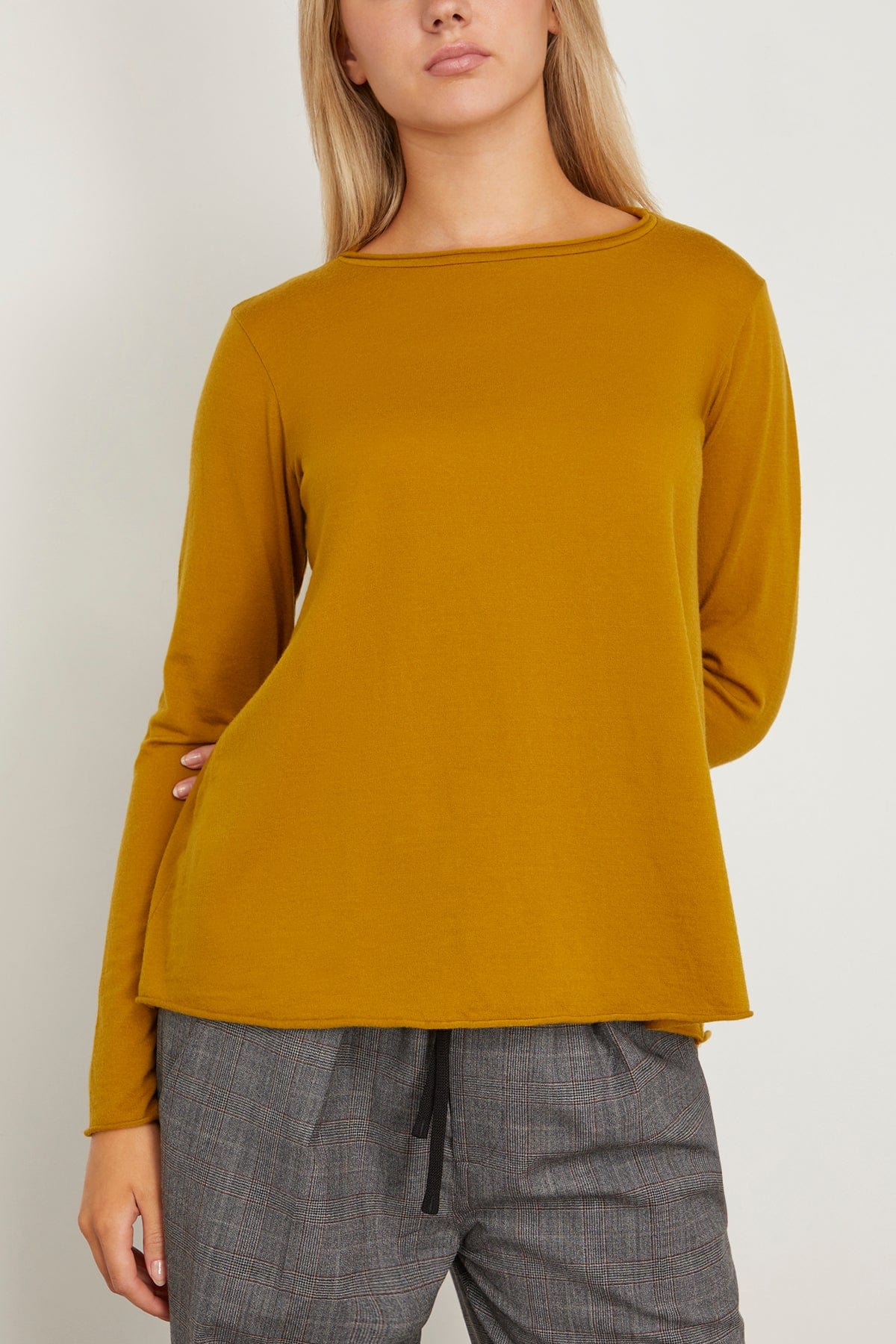 Labo.Art Tops Maglia Jeppe Charme in Curry Labo.Art Maglia Jeppe Charme in Curry