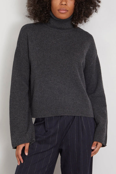 La Collection Sweaters Alicia Knit Top in Dark Grey La Collection Alicia Knit Top in Dark Grey