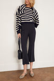 LAFATA Pants Cropped Flare Trouser in Navy LAFATA Cropped Flare Trouser in Navy