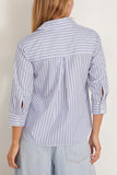 LAFATA The Twilo Shirt in French Blue/Blue