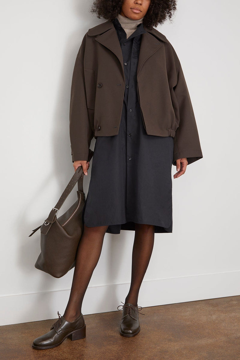 Lemaire Short Trench Blouson in Dark Brown – Hampden Clothing