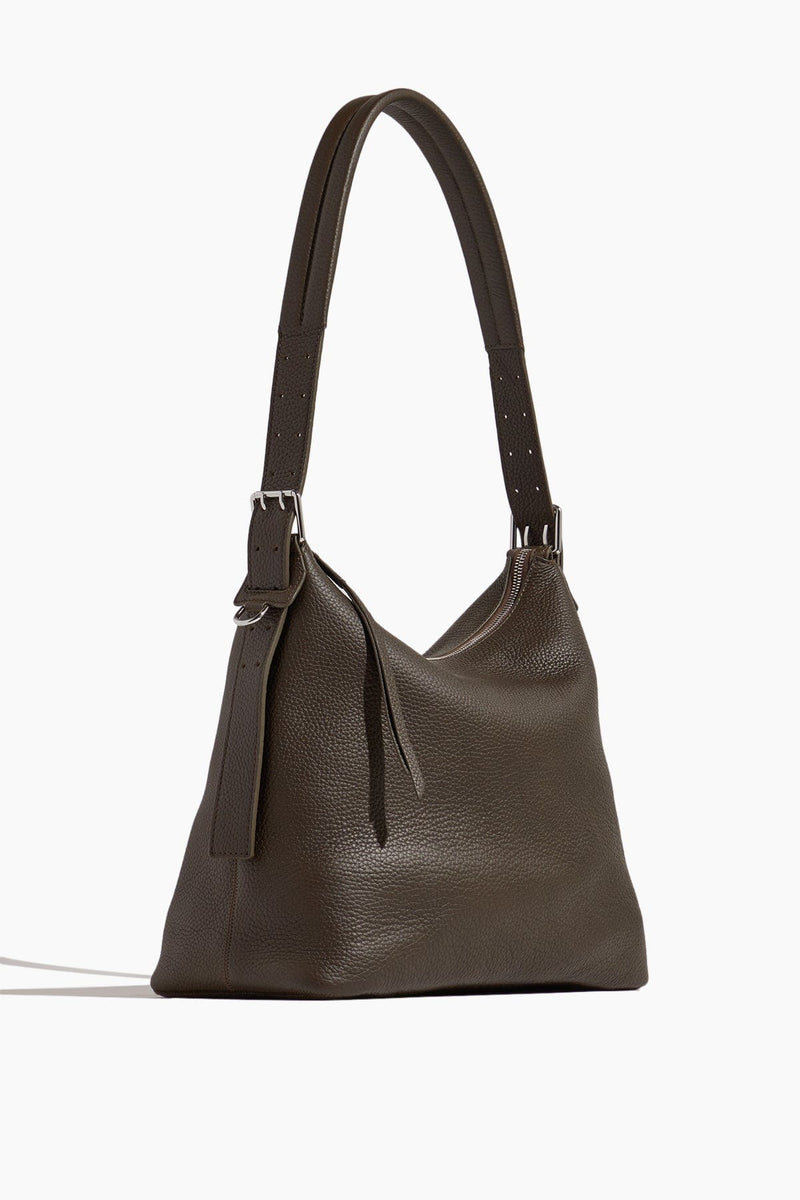 Light Grey Leather Hobo Bag Crossbody Shoulder Bags for Work