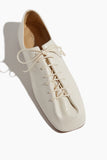 Lemaire Loafers Souris Flat Classic Derbies in White Lemaire Souris Flat Classic Derbies in White