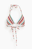 Lemlem Malia Triangle Top in Poppy Sunset