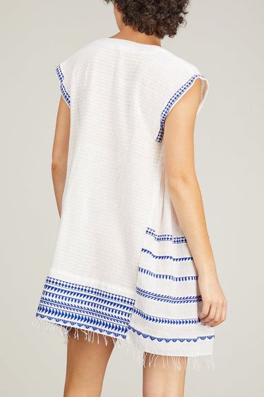 Lemlem Casual Dresses Yani Caftan Dress in Blue Lemlem Yani Caftan Dress in Blue