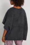 Lisa Yang Sweaters Fie Cape in Ink Brushed Lisa Yang Fie Cape in Ink Brushed