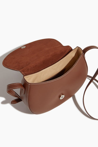 Little Liffner Cross Body Bags Maccheroni Saddle Bag in Chestnut Leather Little Liffner Maccheroni Saddle Bag in Chestnut Leather