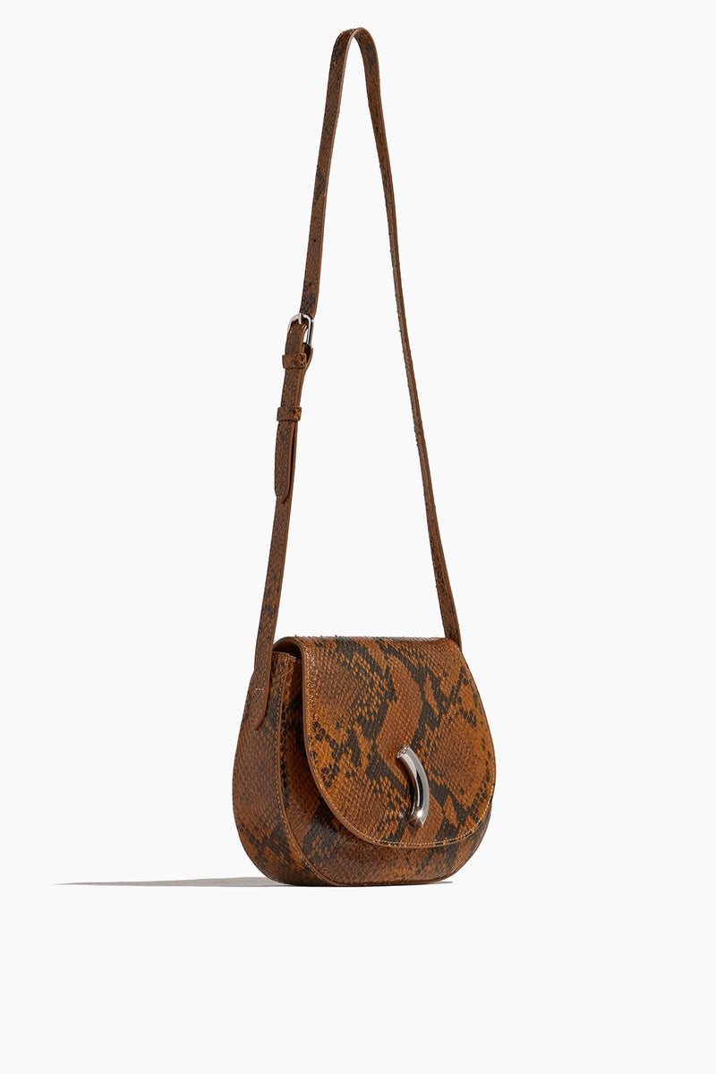 Snake print hot sale saddle bag