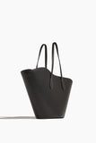 Little Liffner Tote Bags Open Tulip Large Tote in Black Leather Little Liffner Open Tulip Large Tote in Black Leather