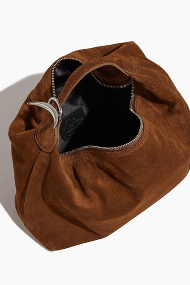 Little Liffner Top Handle Bags Pillow Pouch in Chestnut Suede Little Liffner Pillow Pouch in Chestnut Suede