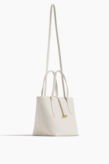 Little Liffner Top Handle Bags Sprout Mini Tote in White Leather Little Liffner Sprout Mini Tote in White Leather