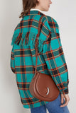 Little Liffner Cross Body Bags Maccheroni Saddle Bag in Chestnut Leather Little Liffner Maccheroni Saddle Bag in Chestnut Leather